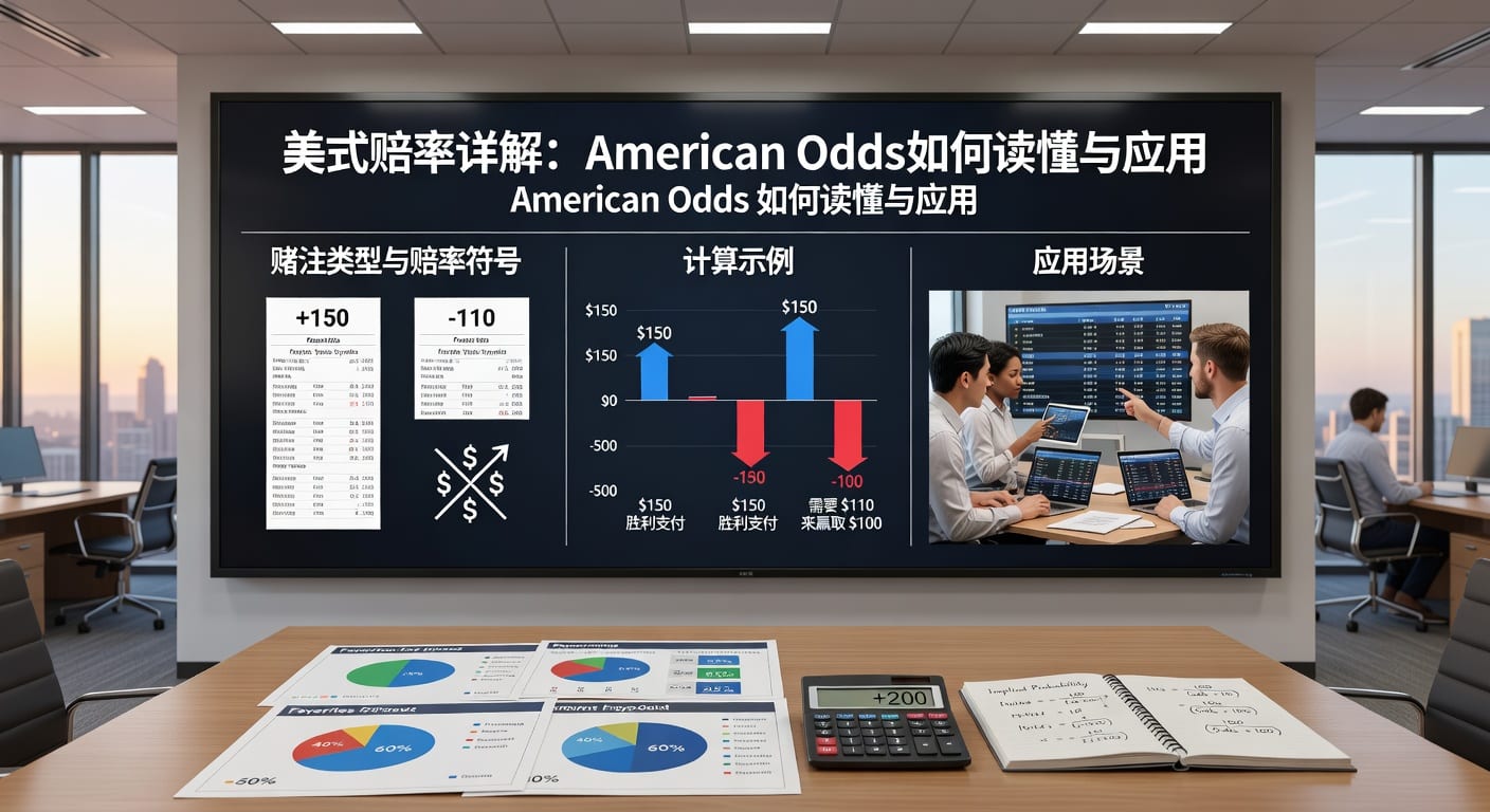 美式赔率 american odds：正负号读法与换算要点